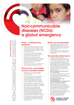 No N-c ommuNic able diseases No N