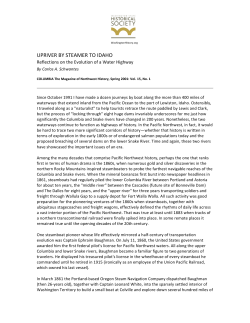 upriver by steamer to idaho - Washington State Historical Society