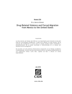 Drug-Related Violence and Forced Migration from Mexico to the