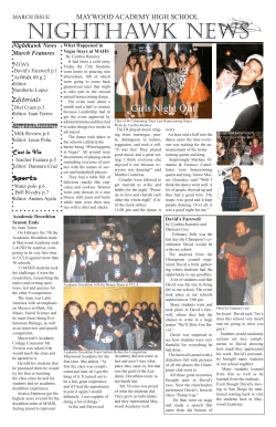 nighthawk news - Maywood Academy High School