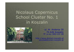 Nicolaus Nicolaus Copernicus Copernicus School Cluster