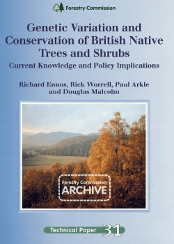 Genetic variation and conservation of British native trees and shrubs