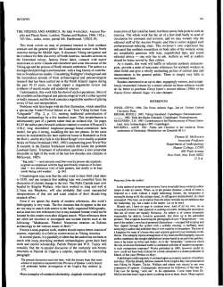 The Vikings and America, by Erik Wahlgren and Response from