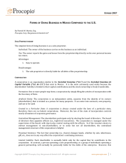 forms of doing business in mexico compared to the us