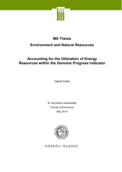 Accounting for the Utilisation of Energy Resources