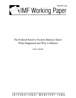 The Federal Reserve System Balance Sheet