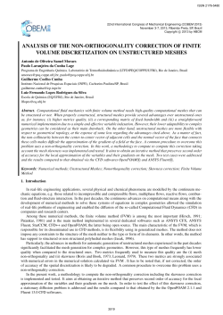analysis of the non-orthogonality correction of finite volume