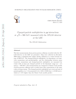 Charged-particle multiplicities in pp interactions at sqrt (s)= 900 GeV