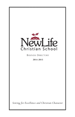 Sowing for Excellence and Christian Character