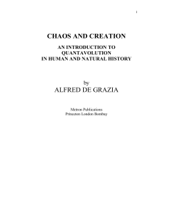 chaos and creation - Grazian