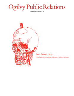 Christopher Graves 2014 Why Public Relations Needs to