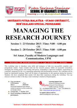 managing the research journey - sgs.upm.edu.my