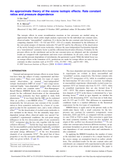 An approximate theory of the ozone isotopic effects: Rate constant