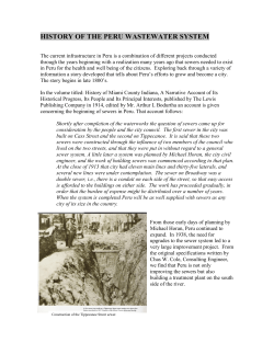 history of the peru wastewater system