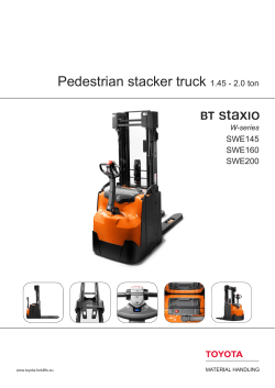 Pedestrian stacker truck 1.45