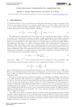 A data-based Power Transformation for Compositional Data