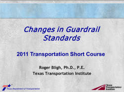 Changes in Guardrail Standards