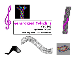 Generalized Cylinders - University of Victoria