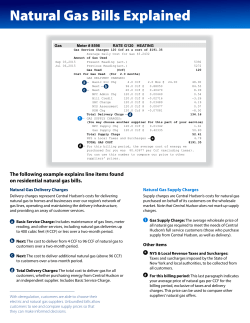 Natural Gas Bills Explained