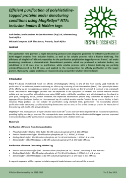 Application Note - ReSyn Biosciences