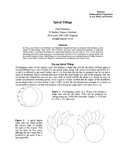 Spiral Tilings - The Bridges Archive