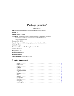Package `prodlim`