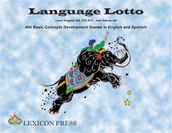 Language Lotto - lexicon press