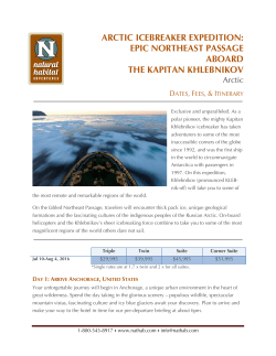 arctic icebreaker expedition: epic northeast passage aboard the
