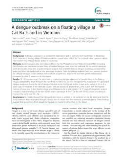 A dengue outbreak on a floating village at Cat Ba