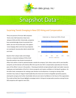 Surprising Trends Emerging in New CEO Hiring