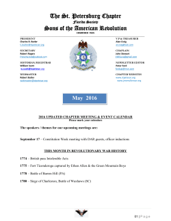 The St - St. Petersburg SAR Chapter