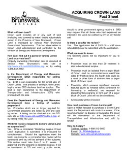 fact sheet - Government of New Brunswick