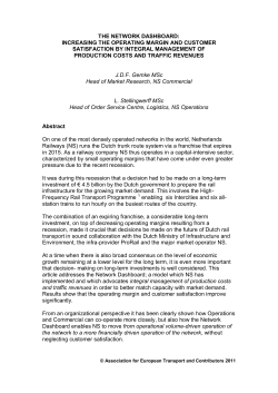 Increasing the operating margin and customer satisfaction of a