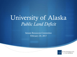 Land Grant Statute - University of Alaska System