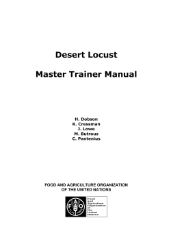 Desert Locust Master Trainer Manual