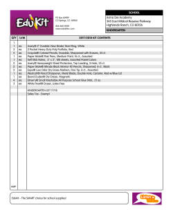 Supply Lists for all grades