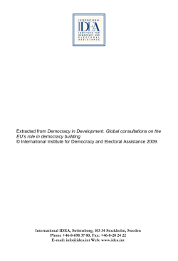 The European Union and democracy building in Southeast Asia