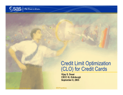 Credit Limit Optimization (CLO) for Credit Cards (PDF