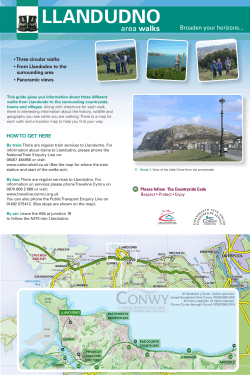 Llandudno Area Walks - Conwy County Borough Website