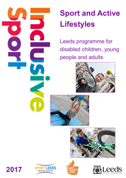 Leeds Inclusive Sport Programme 2017 - Leeds.gov.uk