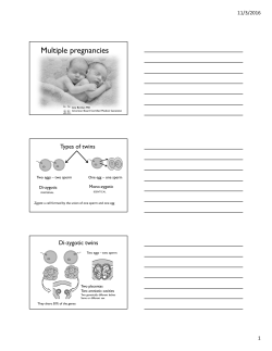 Multiple pregnancies
