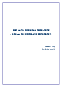 THE LATIN AMERICAN CHALLENGE