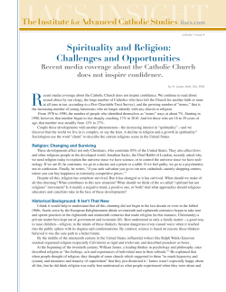 IACS_Insight_v1i4 - Institute for Advanced Catholic Studies