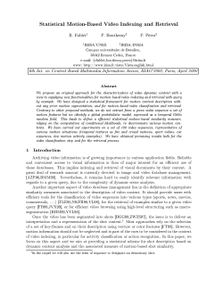 Statistical Motion-Based Video Indexing and Retrieval