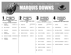 1 Mile - Marquis Downs