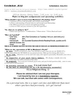 It`s a Hillgrove thing.