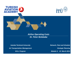 Operating Costs - ITU AVIATION INSTITUTE Main Page