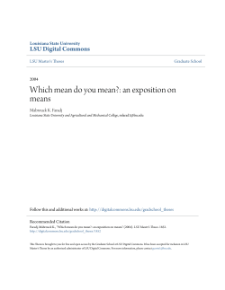 Which mean do you mean?: an exposition on means