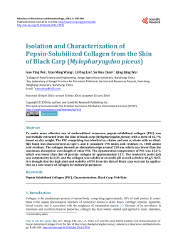 Isolation and Characterization of Pepsin-Solubilized