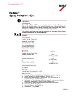 Raderal&reg; Spray Polyester 3508